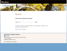 Tablet Screenshot of ereserves.bowdoin.edu