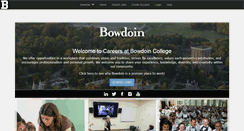 Desktop Screenshot of careers.bowdoin.edu