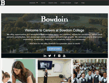 Tablet Screenshot of careers.bowdoin.edu
