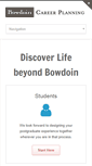 Mobile Screenshot of careerplanning.bowdoin.edu