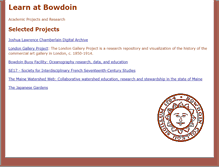 Tablet Screenshot of learn.bowdoin.edu